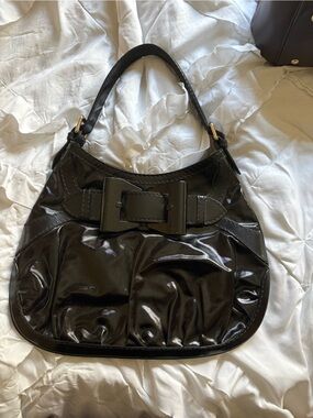 GUCCI black dialux queen hobo bag